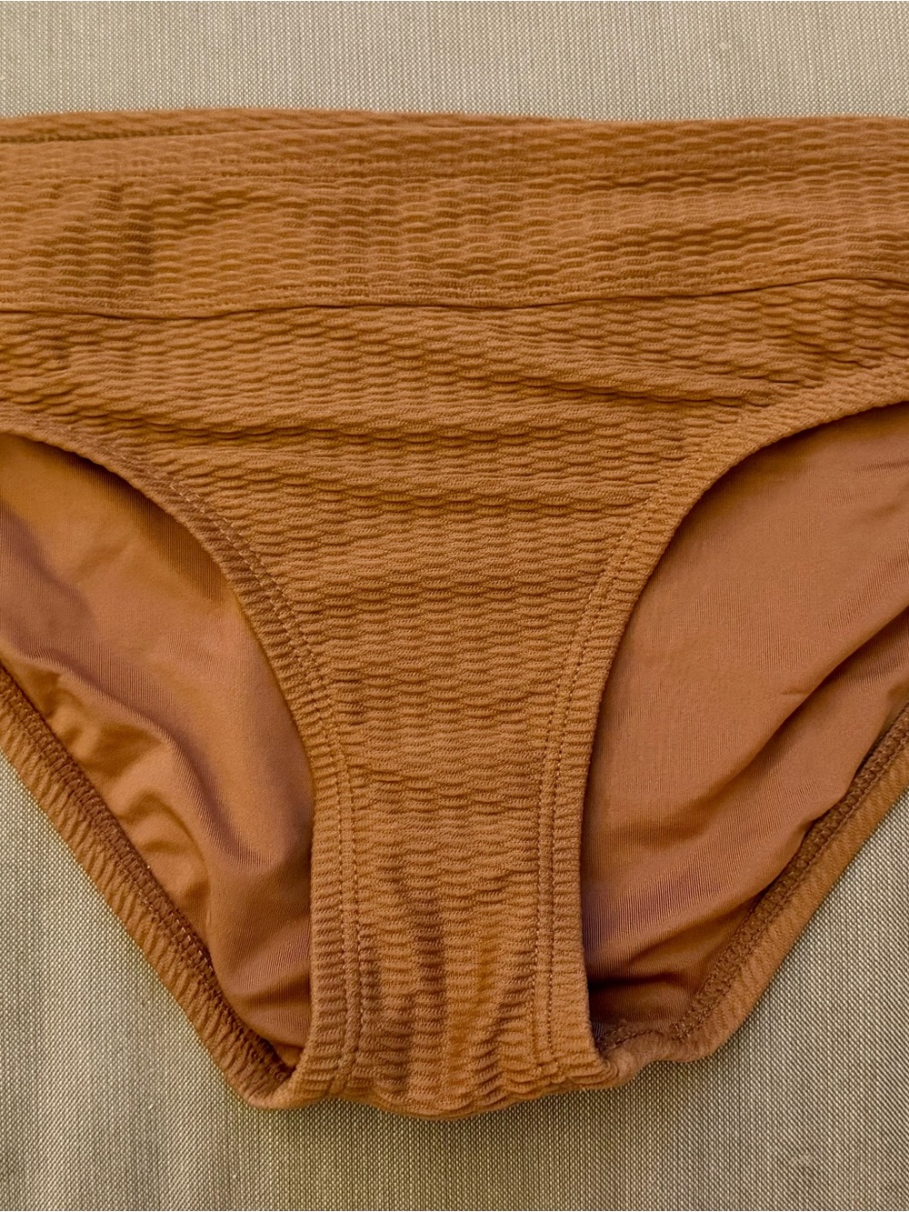 Carve Designs Stinson Bikini Bottom, Rum Texture, size S, NWT
